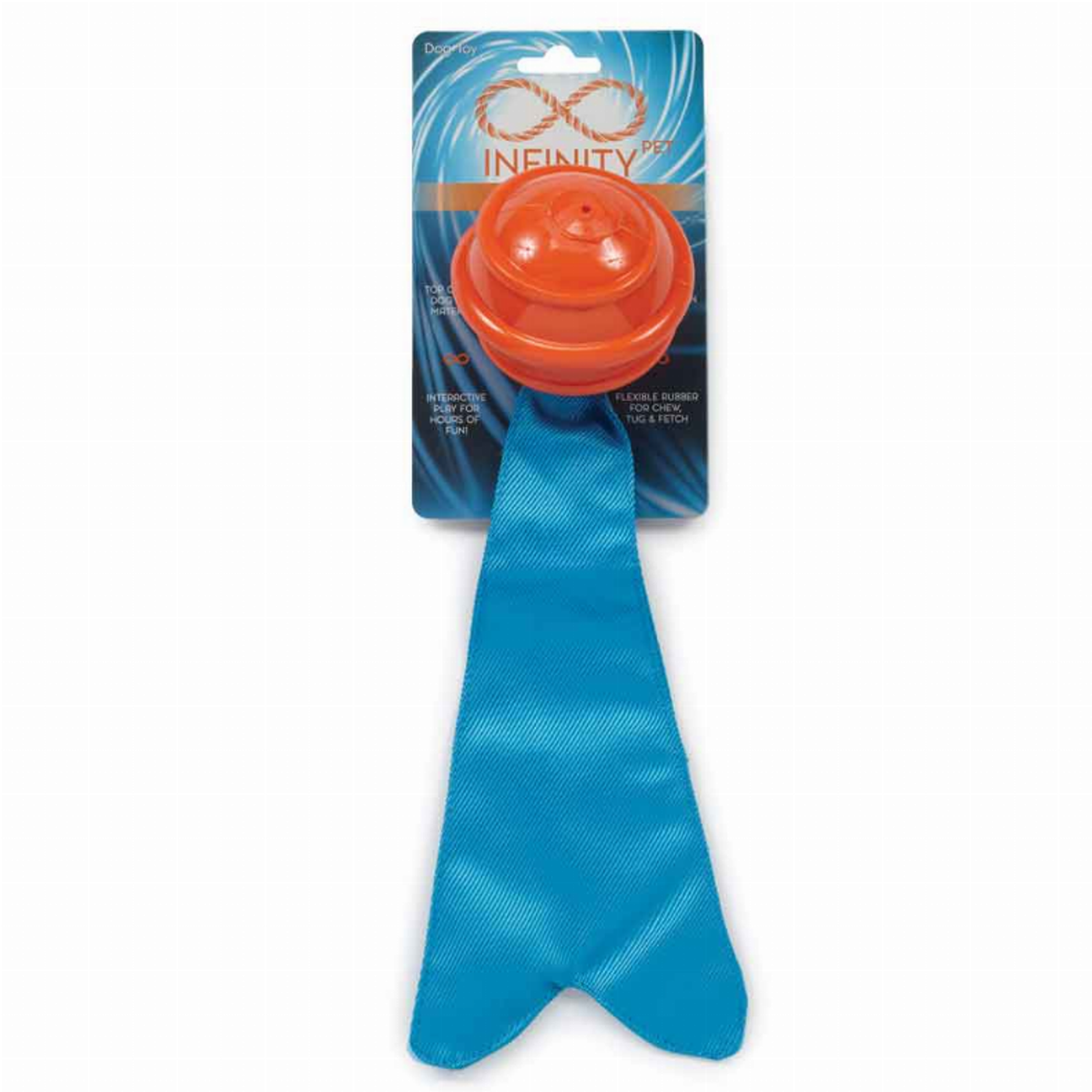 Infinity Spiral Ball with Ballistic Tail Dog Toy