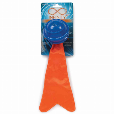 Infinity Spiral Ball with Ballistic Tail Dog Toy
