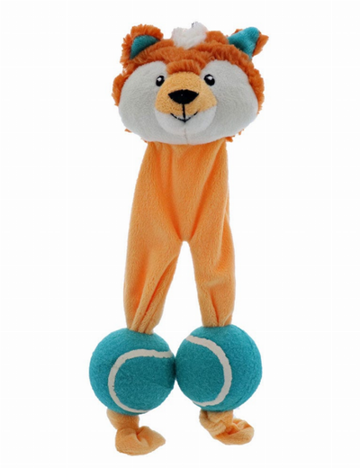 Play 365 Tennis Legs Plush Dog Toy