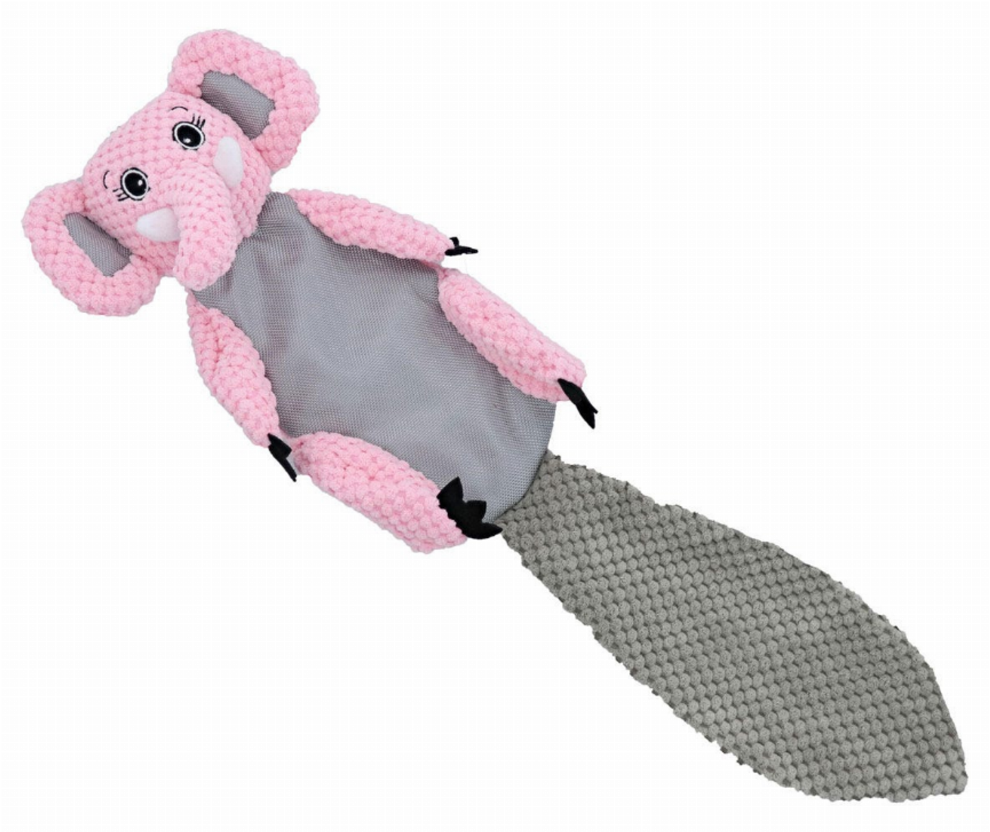 Play 365 Crinkle Flatty Plush Dog Toy