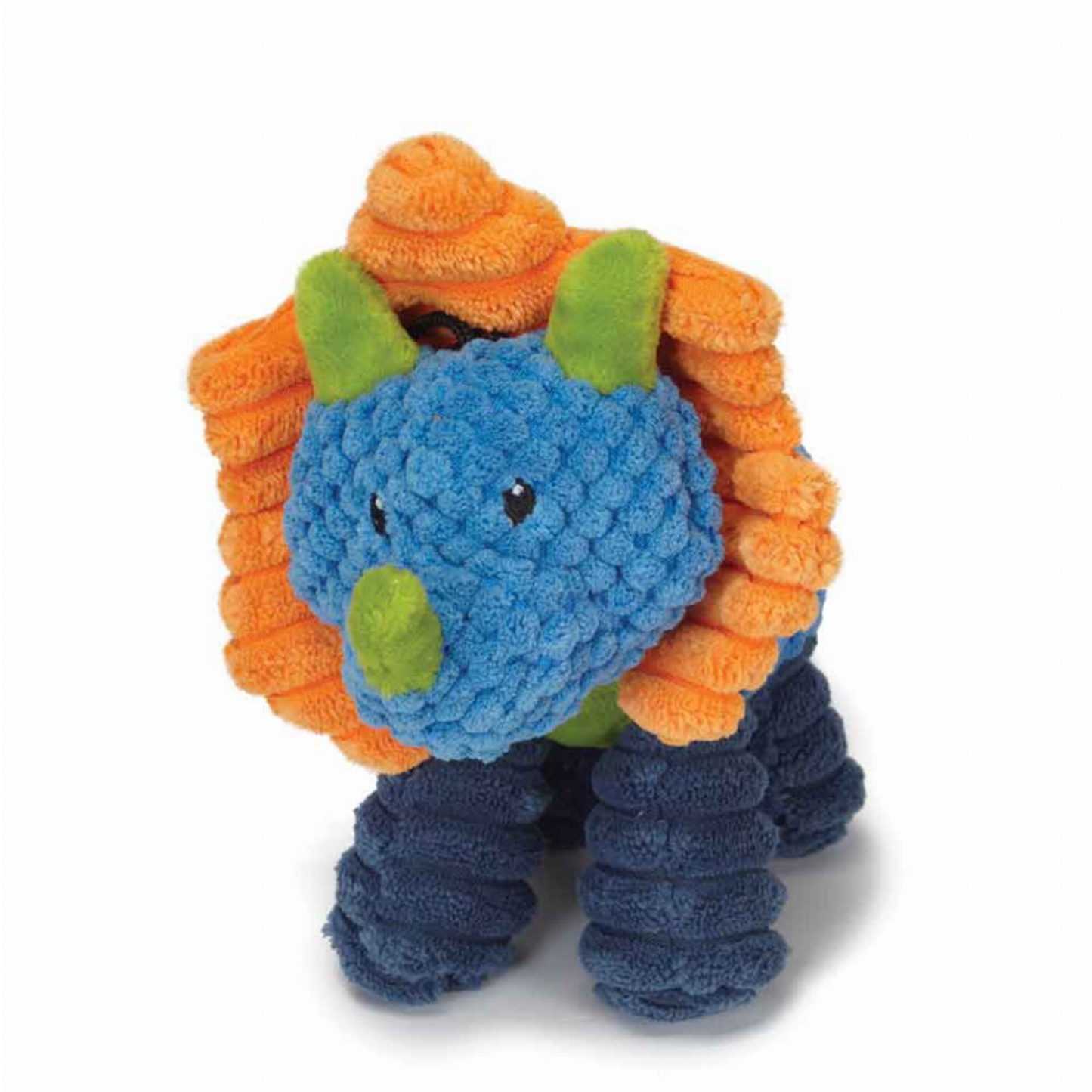 Play 365 Jurassic Cord Crew Triceratops Plush Dog Toy Small