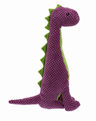 Play 365 Jurassic Cord Crew Massosaurus Plush Dog Toy Large