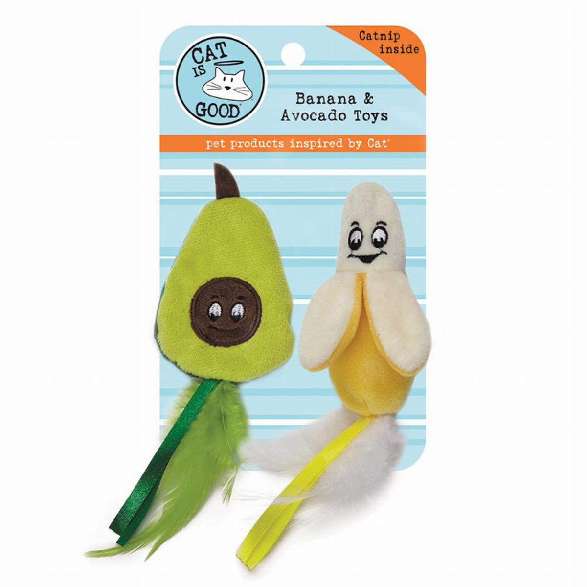 Cat Is Good Banana and Avocado Catnip Cat Toy (2-Pack)