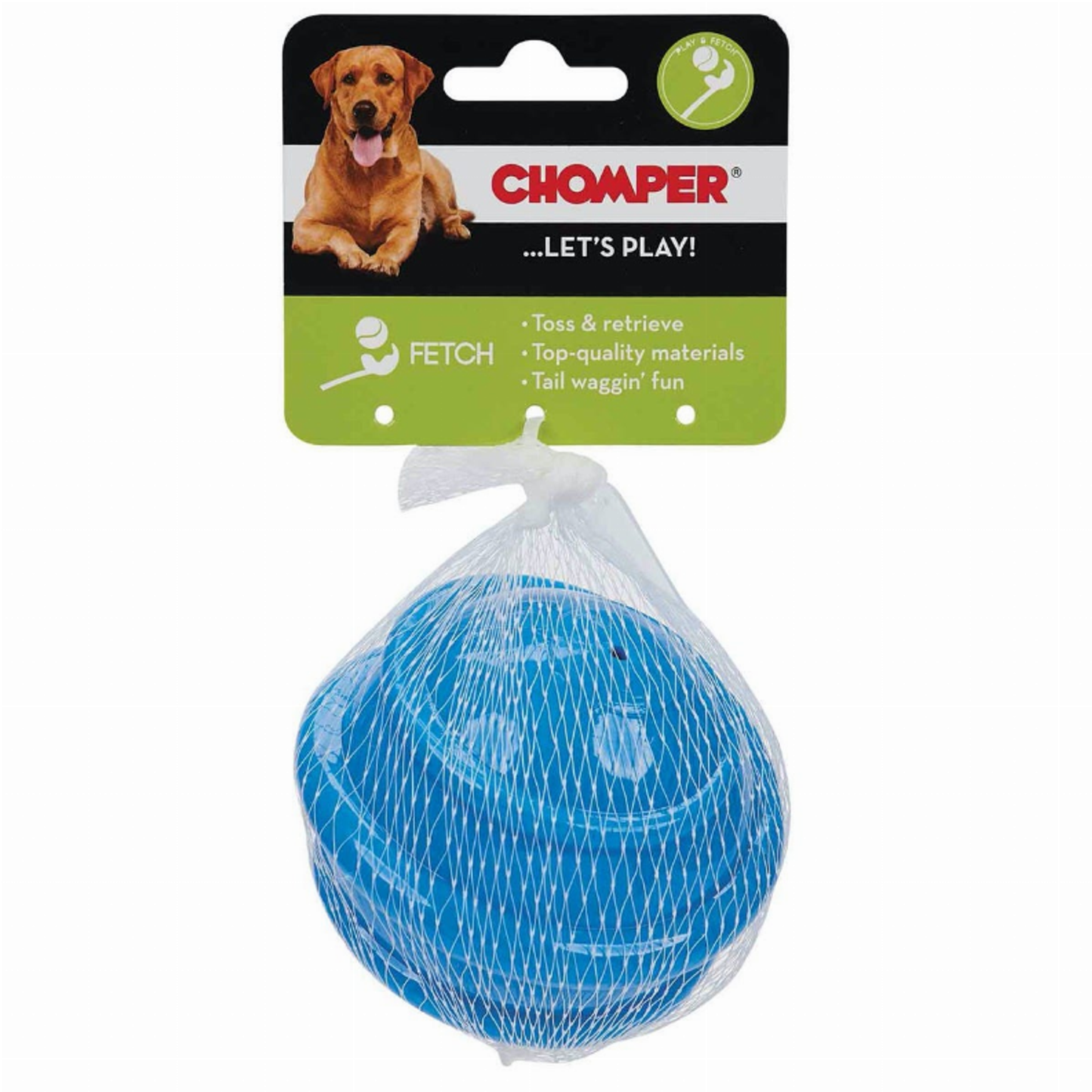 Chomper TPR Squeaky Spiral Ball Dog Toy