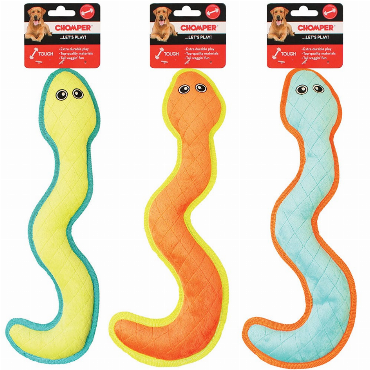 Chomper Snake Plush Dog Toy