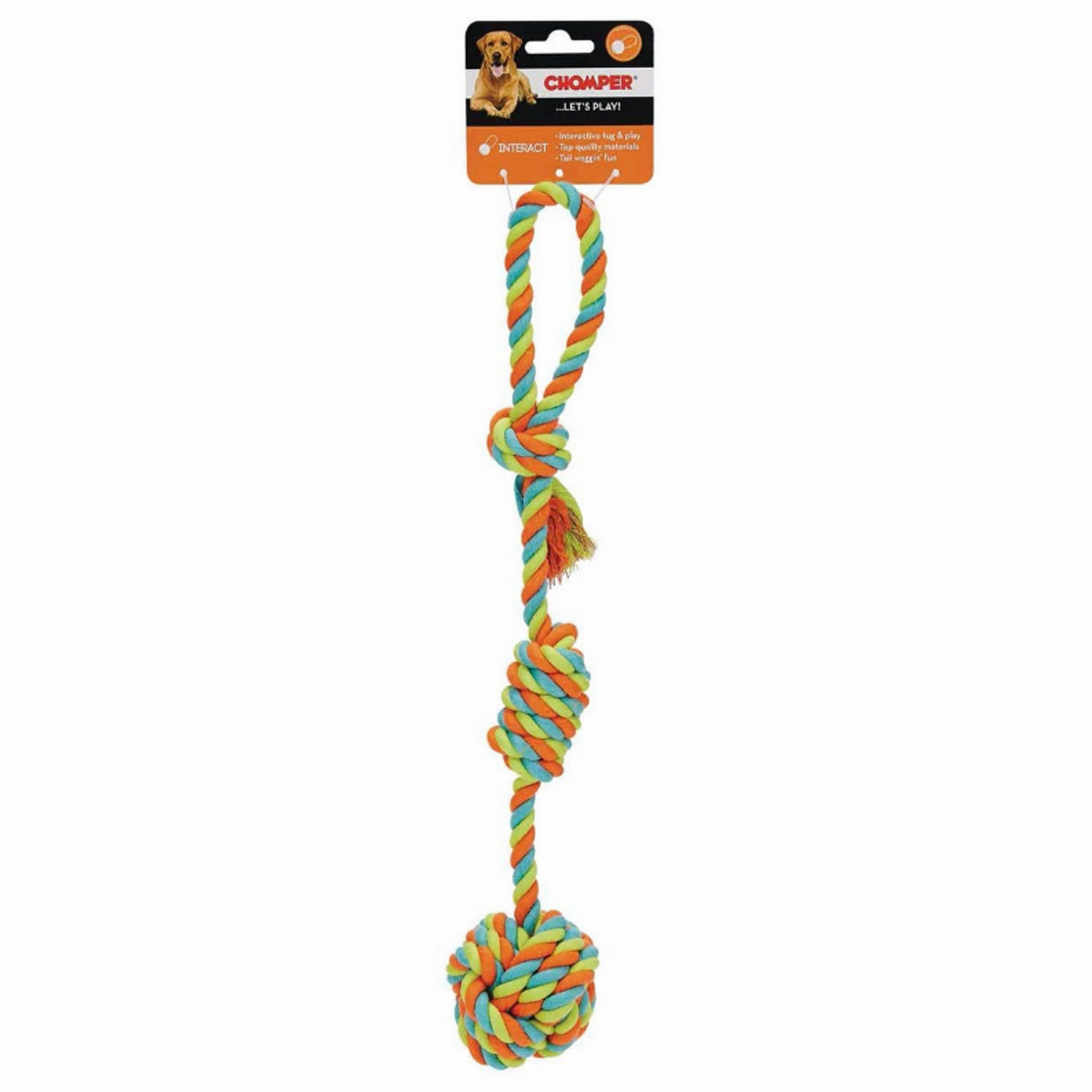 Chomper Rope Fist Tug Dog Toy