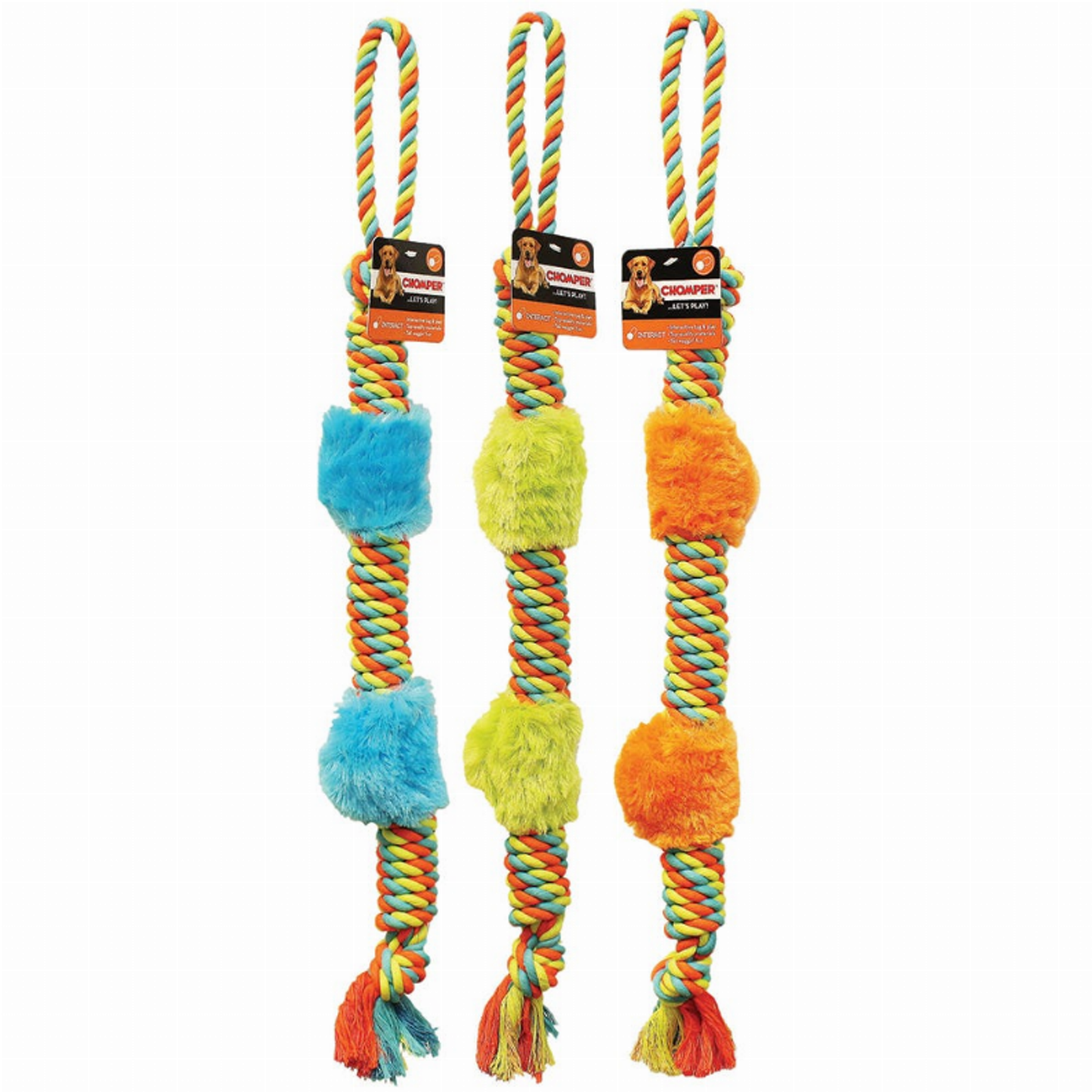 Chomper Plush Rope Tug Dog Toy