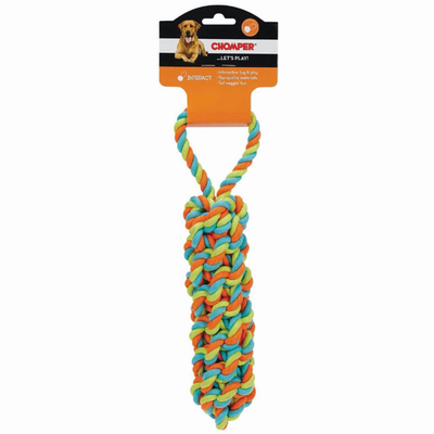 Chomper Woven Rope Monkey Fist Tug Dog Toy