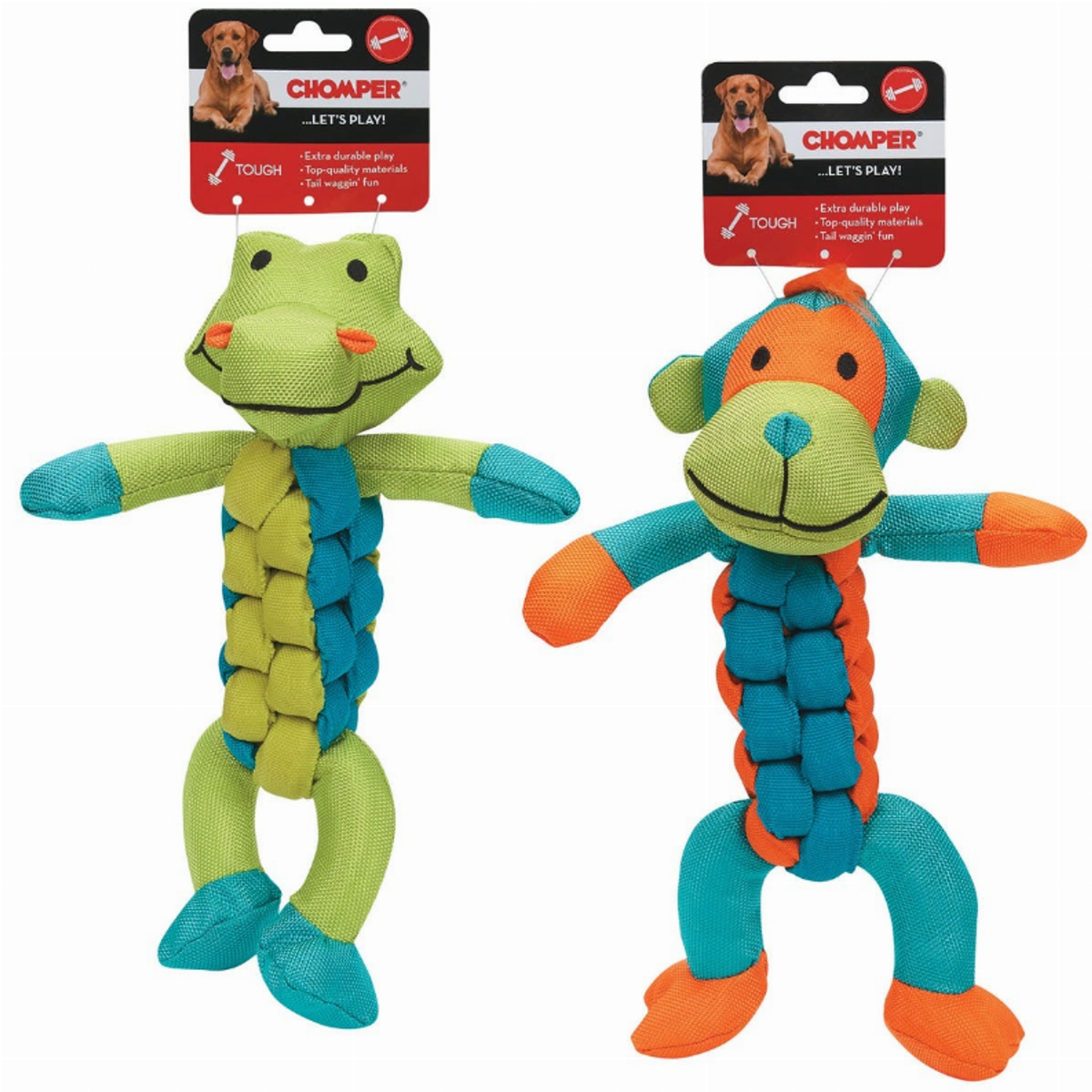 Chomper Twisterz Ballistic Braided Dog Toy