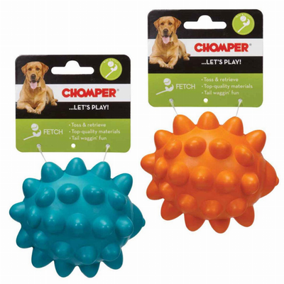 Chomper Tail Waggers Rubber Hedgehog Dog Toy