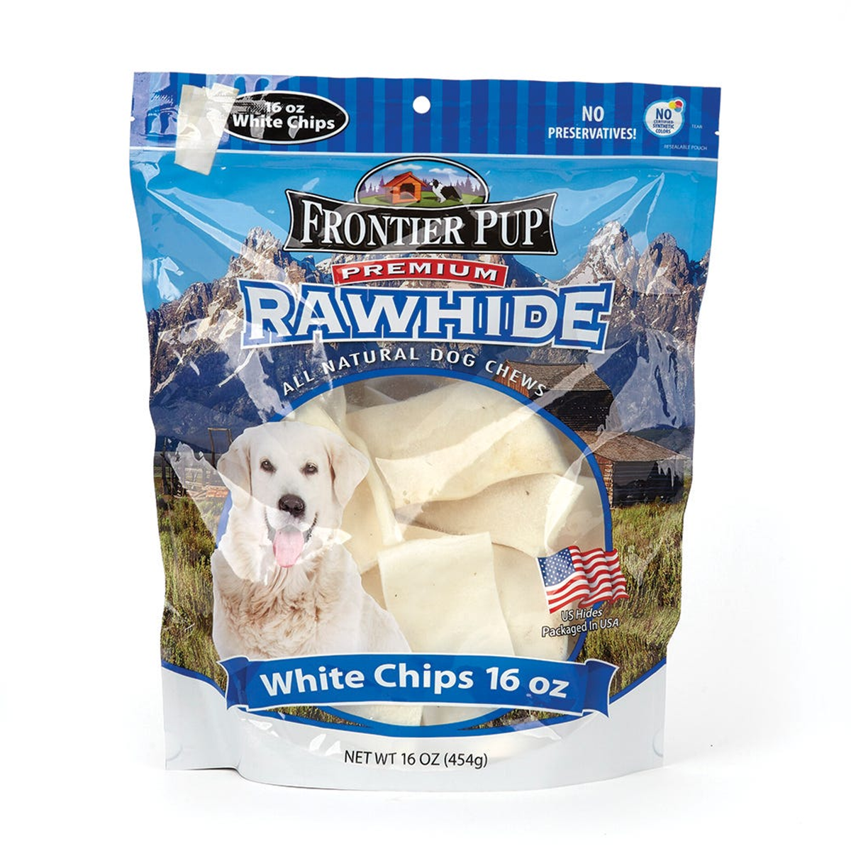 Boss Pet Rawhide Chips and Strips Dog Treats 16 oz