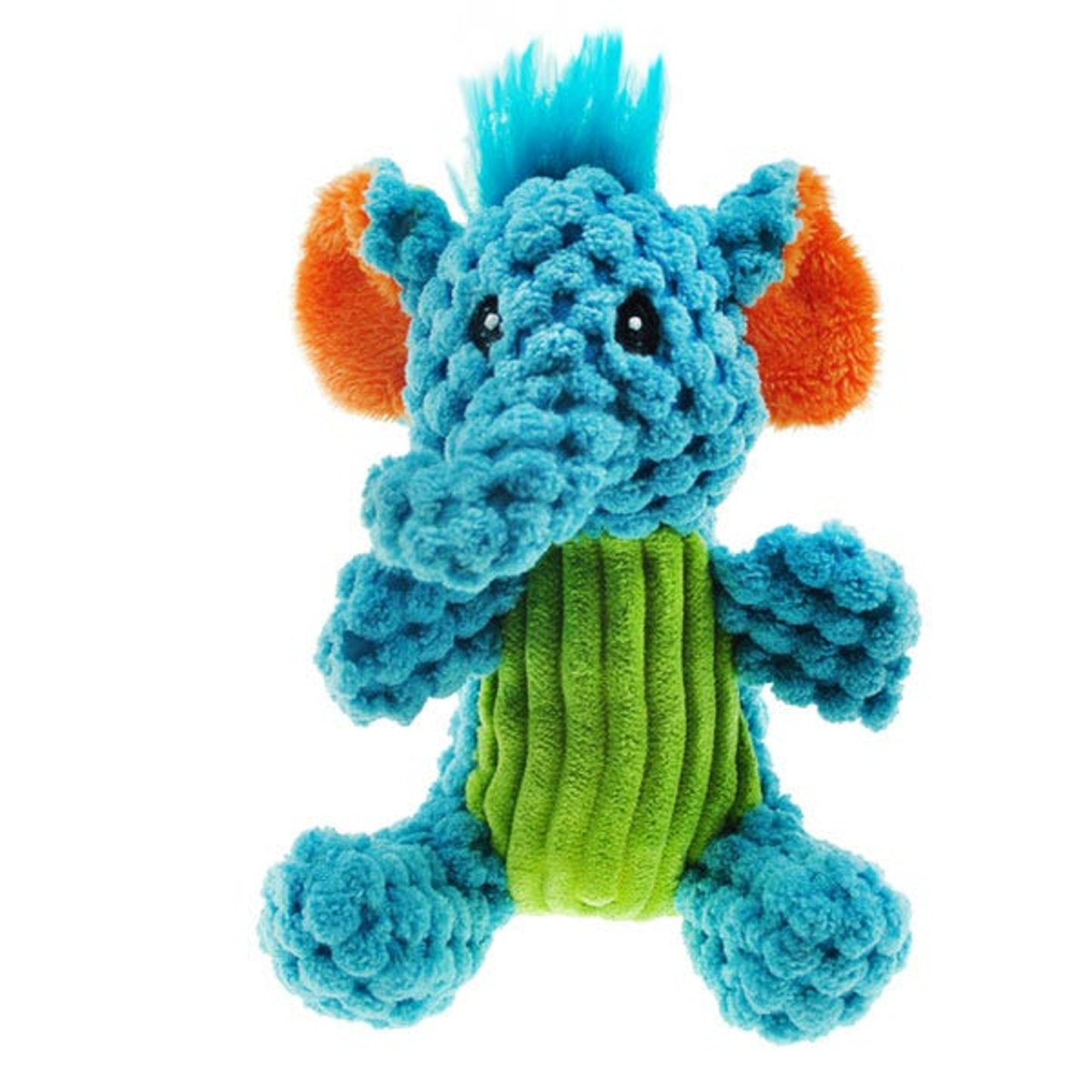 Chomper Corduroy Seated Elephant Dog Toy