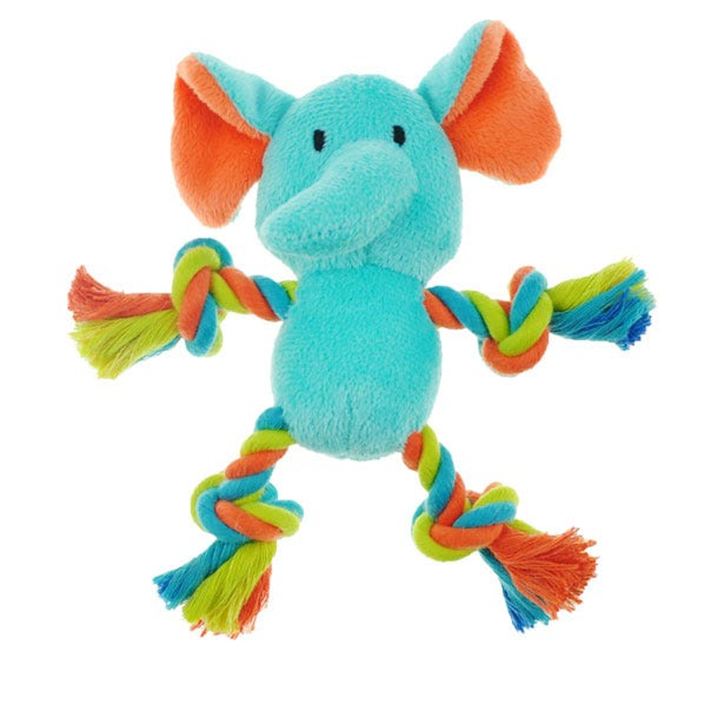 Chomper Plush Character Rope Arms Dog Toy