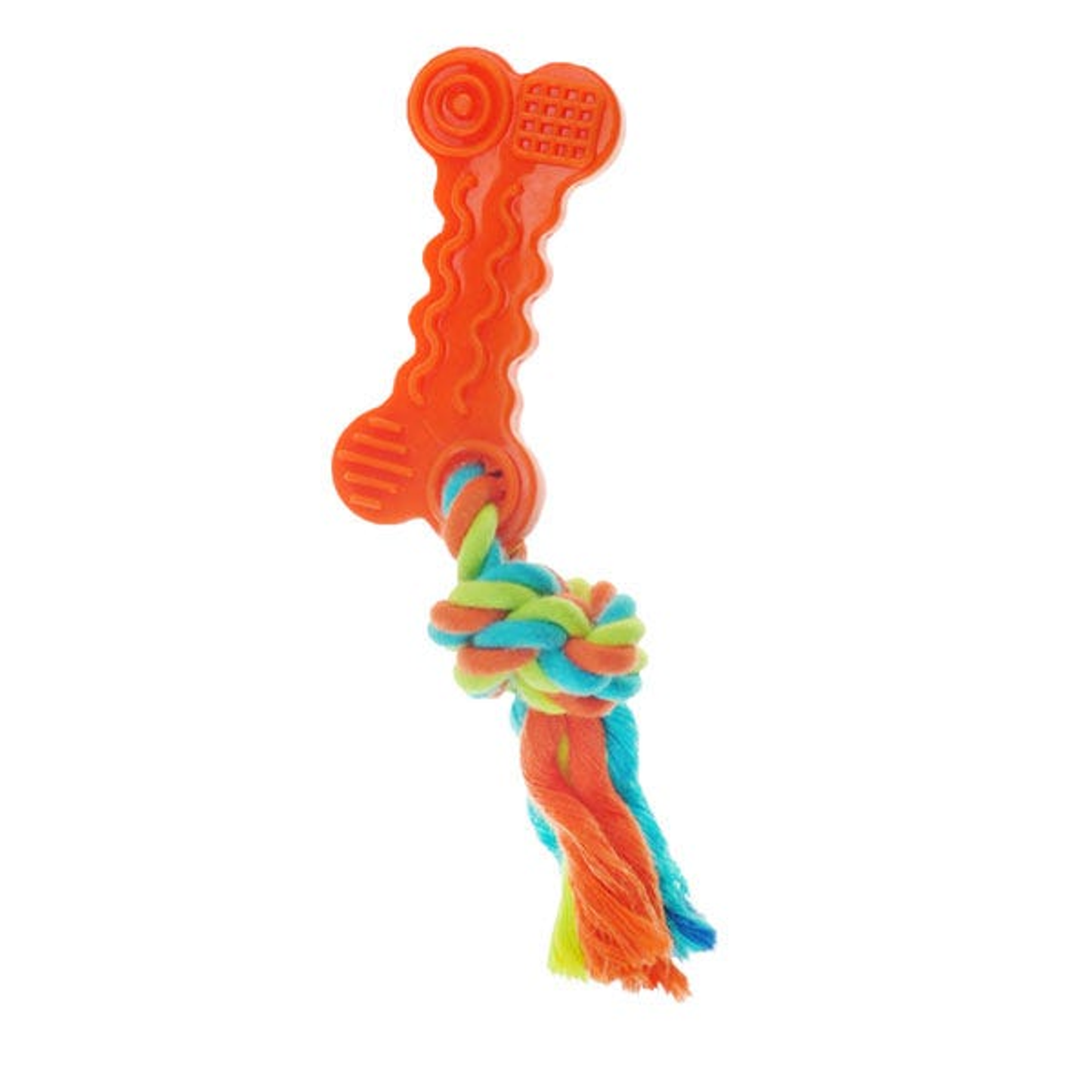 Chomper Rope with TPR Bone Dog Toy
