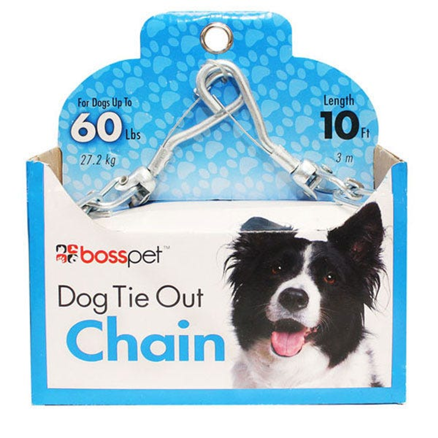 Boss Pet Large Dog Twist Chain Tie-Out