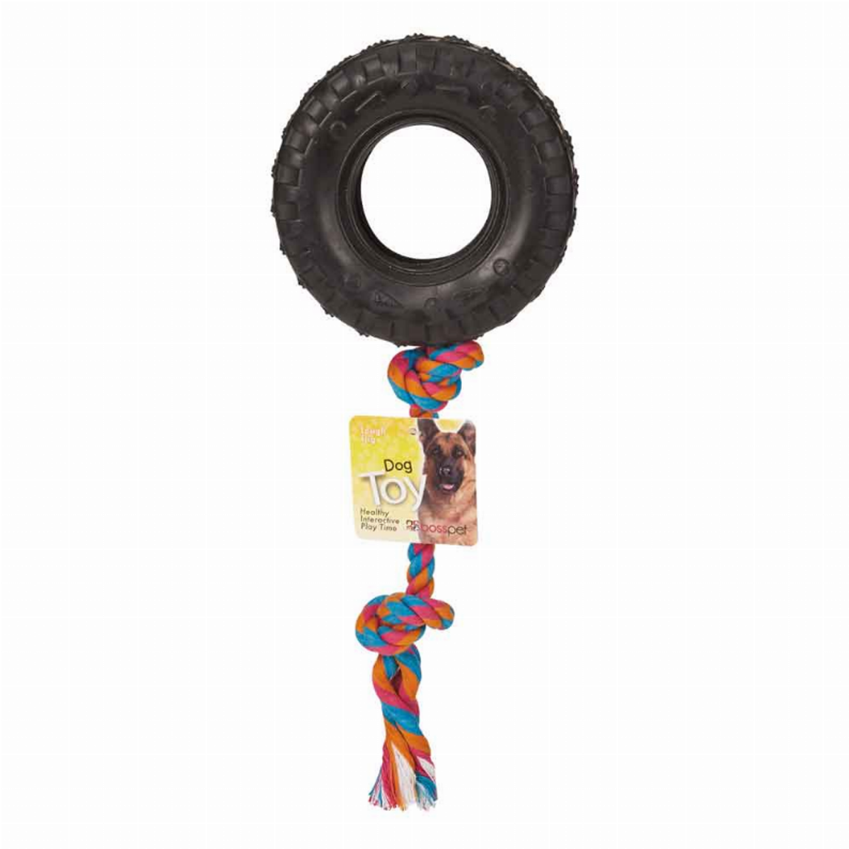 Boss Pet Tire N Tug Rope Dog Toy