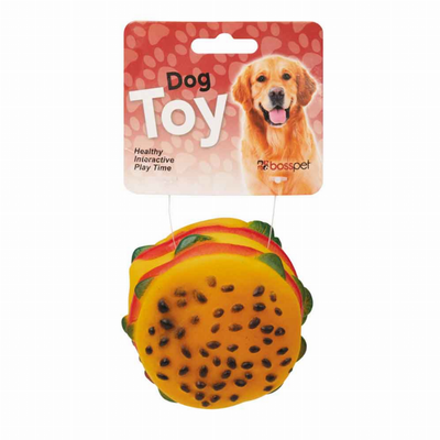 Boss Pet Vinyl Hamburger Dog Toy