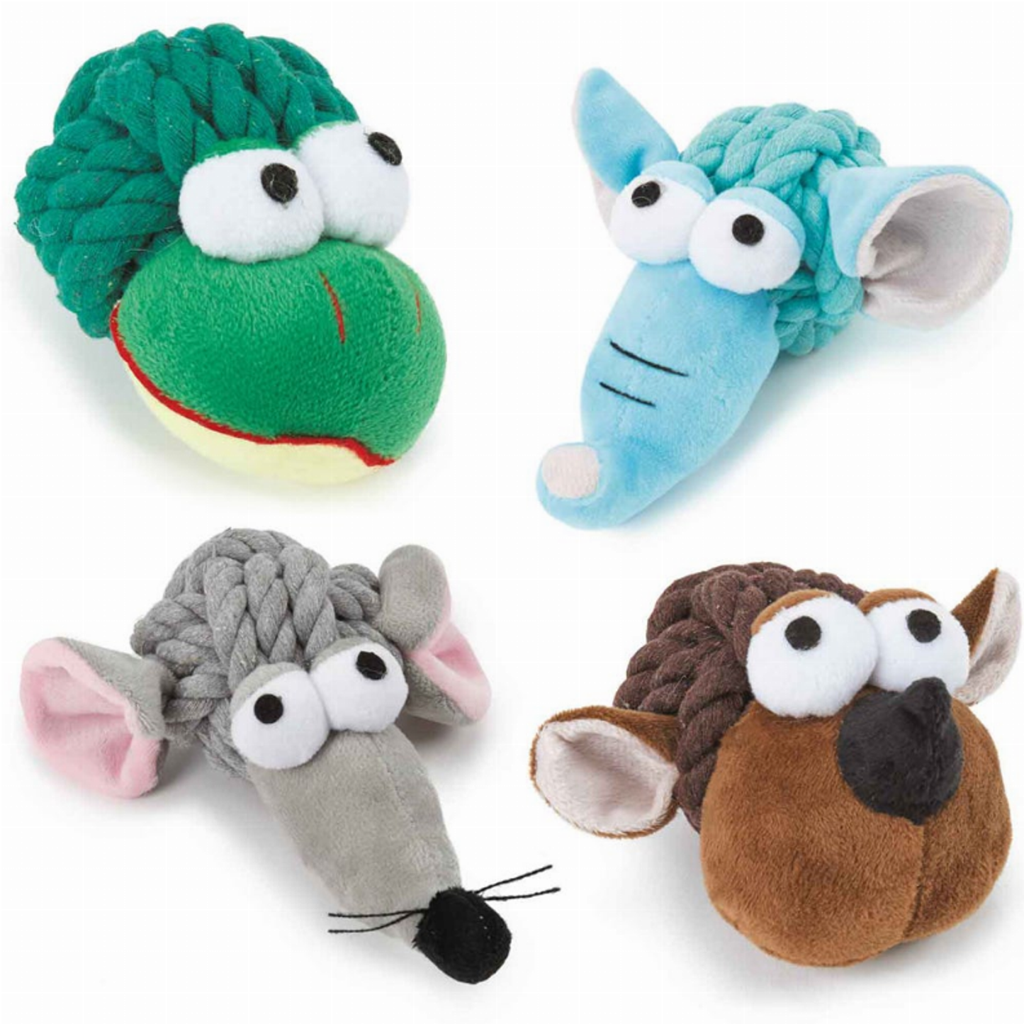 Boss Pet Braided Ball With Animals Dog Toy