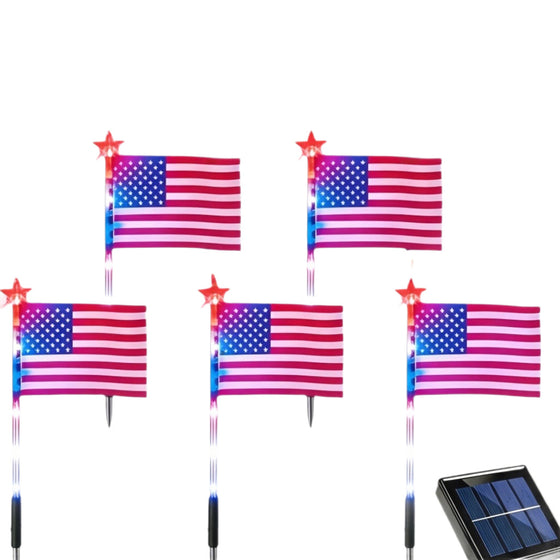 Solar American Flag Ground Stake Light Garden & Outdoor product image 5