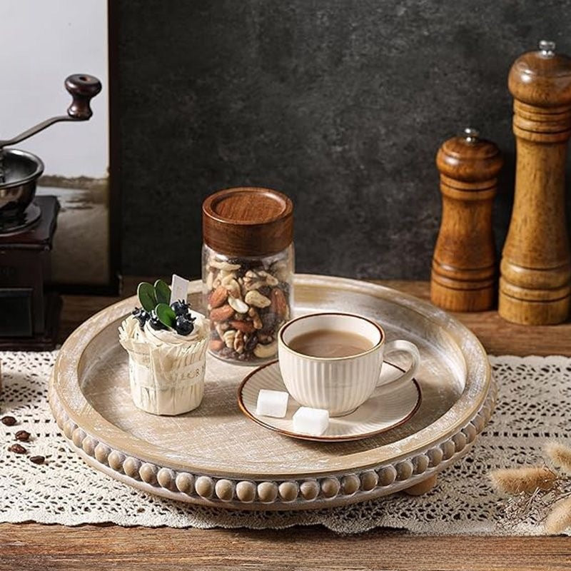 Vintage Wooden Bead Display Tray