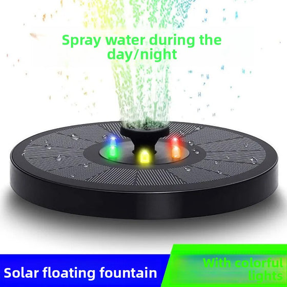 Solar Powered LED Floating Fountain with Battery Decor product image 1