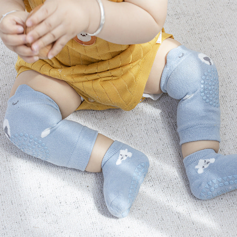 Baby Knee Pad Socks Set