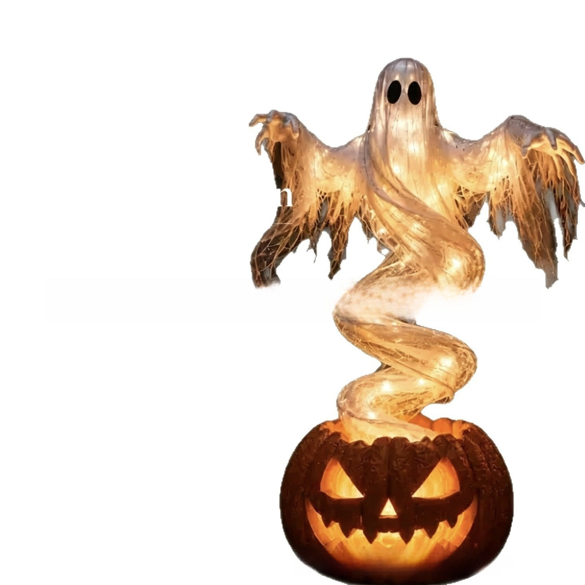Rotating Ghost Pumpkin Garden Lamp