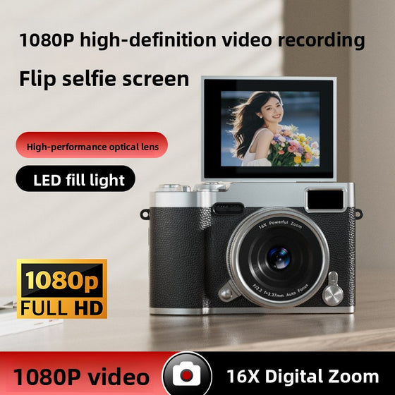 Retro Flip-Up Digital Camera with High-Definition CCD Sensor Camera & Photography product image 4