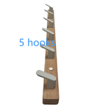 Beech Wood Adhesive Wall Mounted Coat Hooks