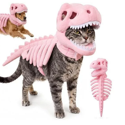 Plush Dinosaur Skeleton Costume