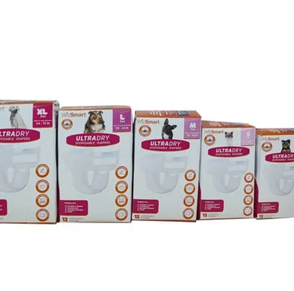 WizSmart UltraDry Disposable Dog Diapers