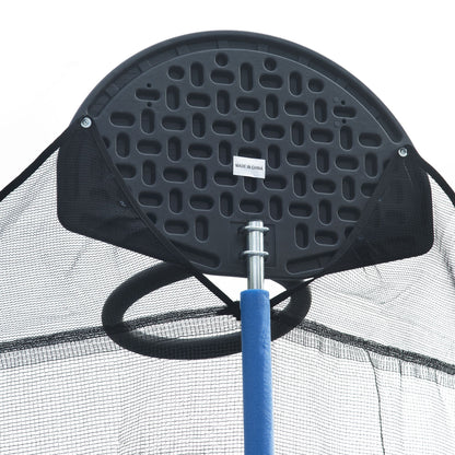 14FT Outdoor Trampoline with Hoop 14ft outdoor trampoline with hoop angle 4