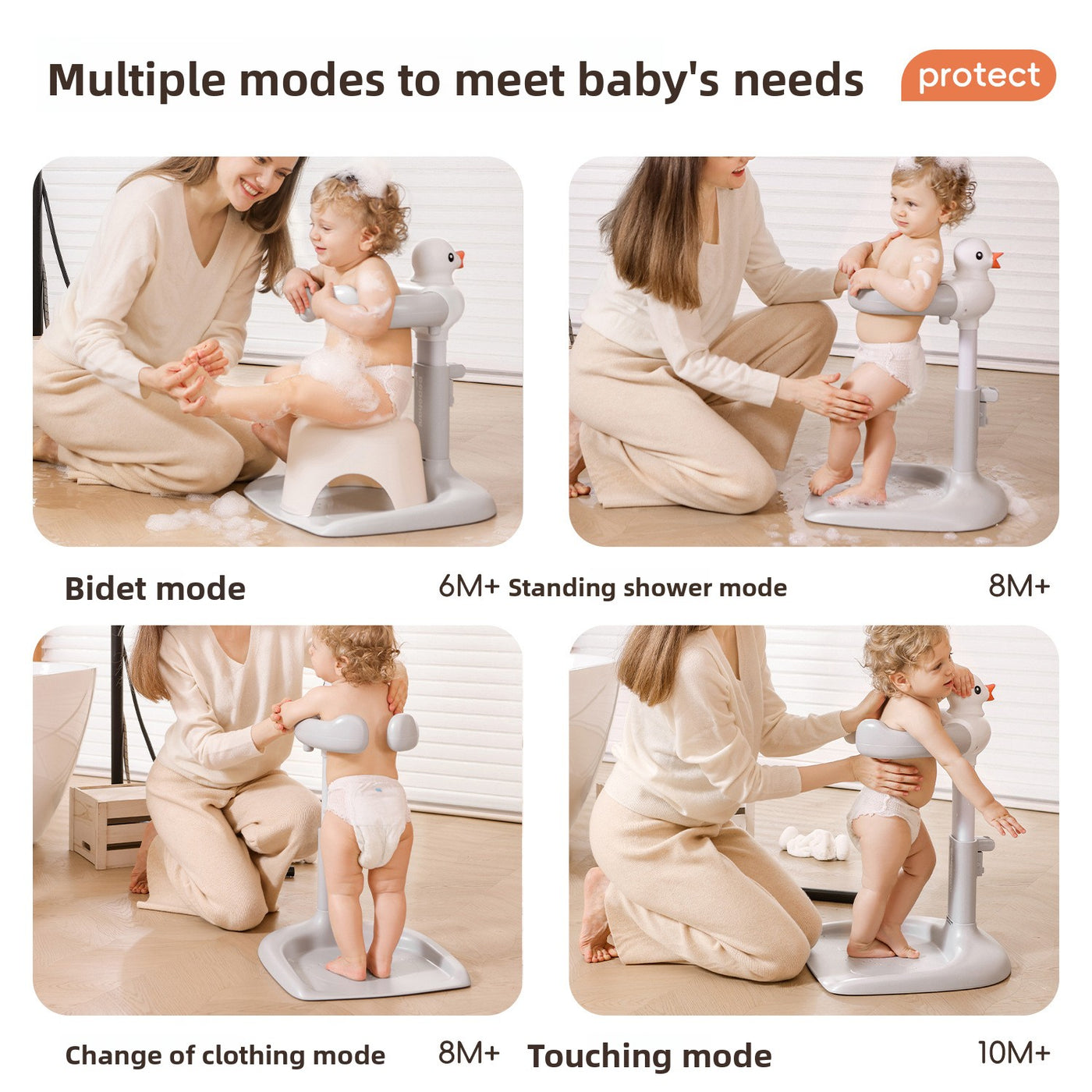 Baby Standing Bath Support