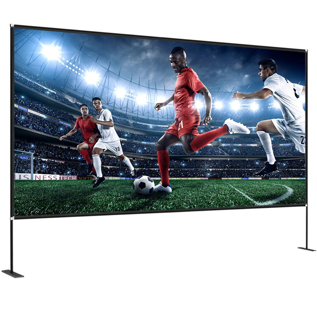 150-Inch Portable Projector Screen Stand extra view. 150 inch portable projector screen