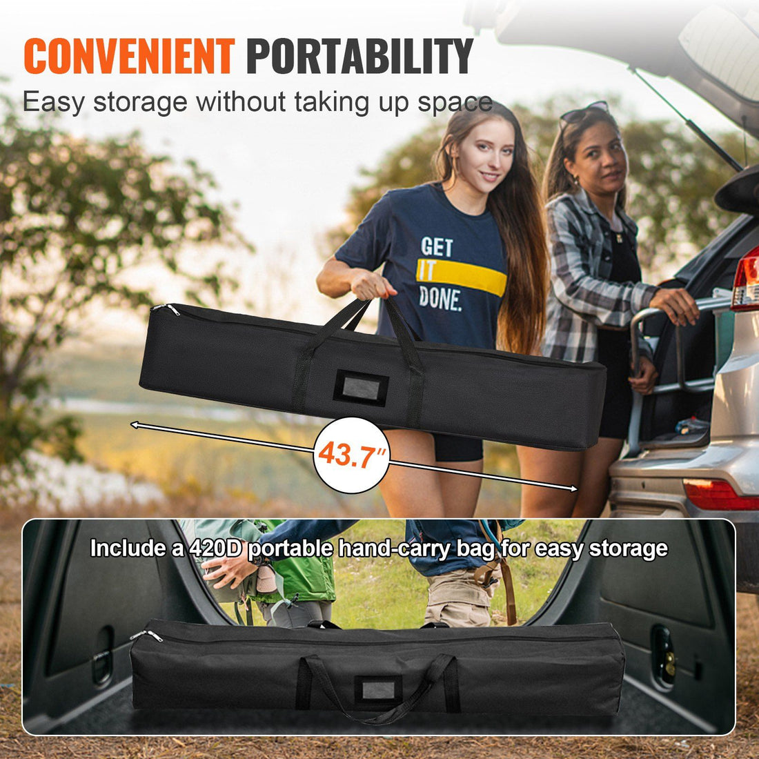 150-Inch Portable Projector Screen Stand in use scene. 150 inch portable projector screen
