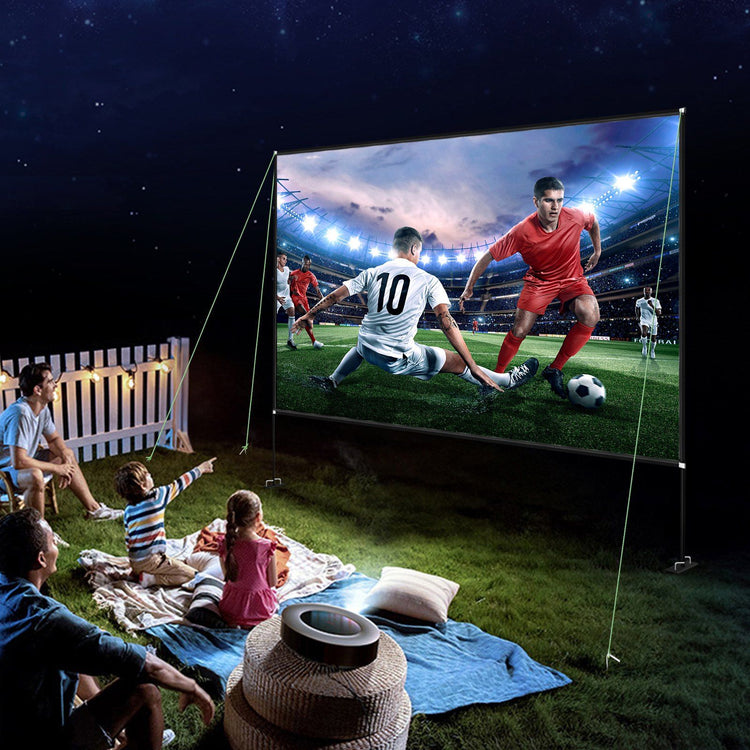 150-Inch Portable Projector Screen Stand dimension reference. 150 inch portable projector screen
