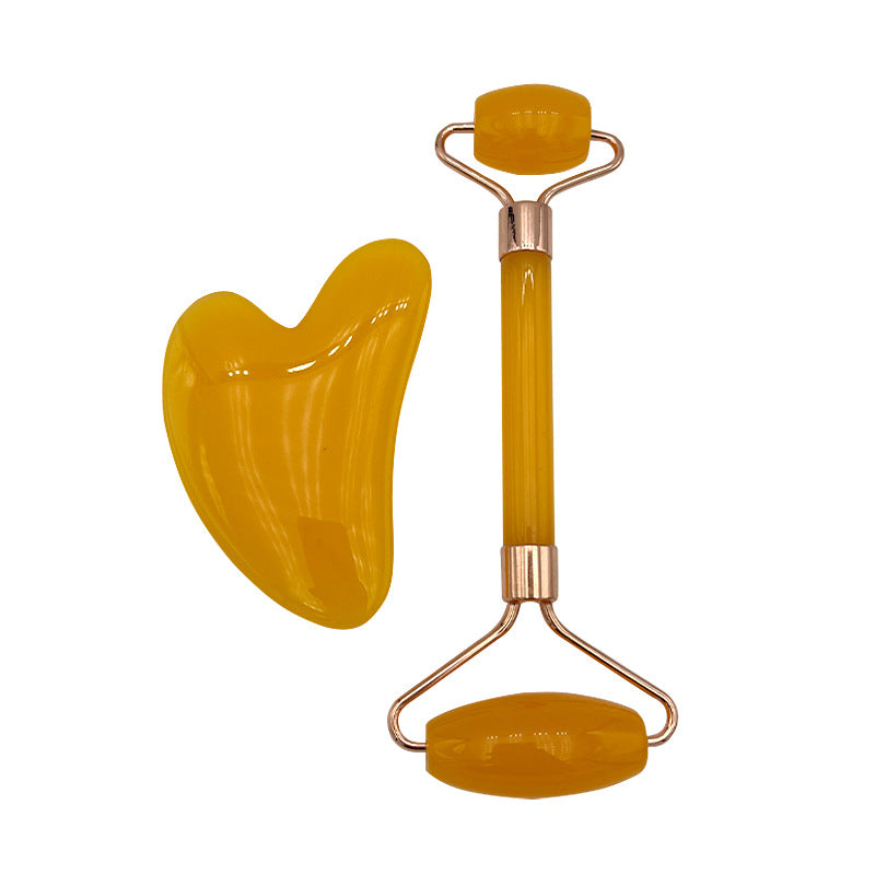 resin heart shaped scraping massage tablet