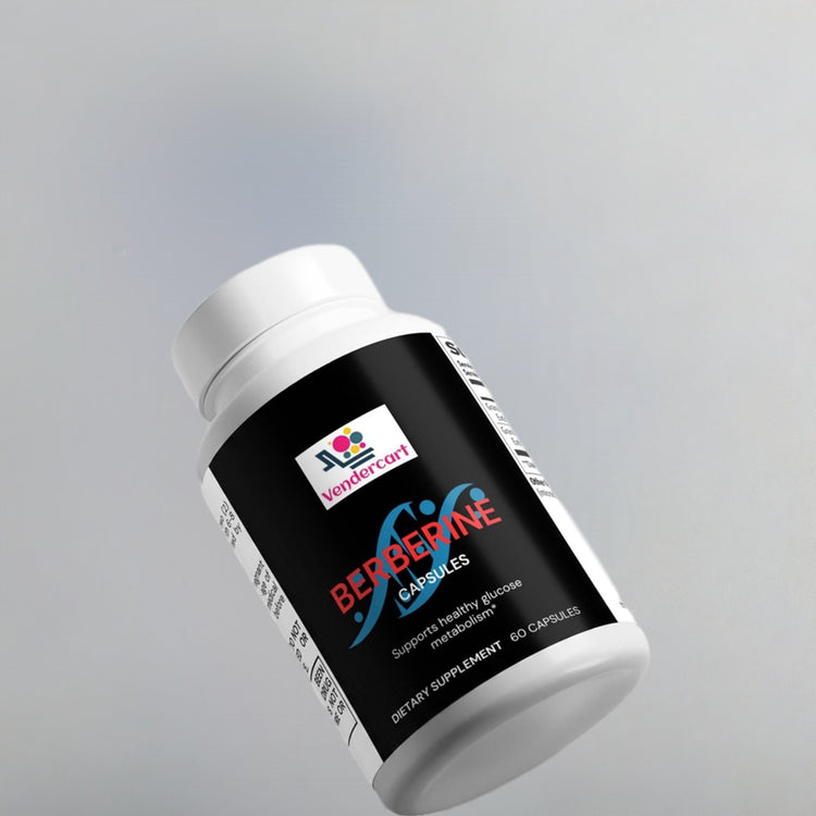 Daily berberine capsule format in hand