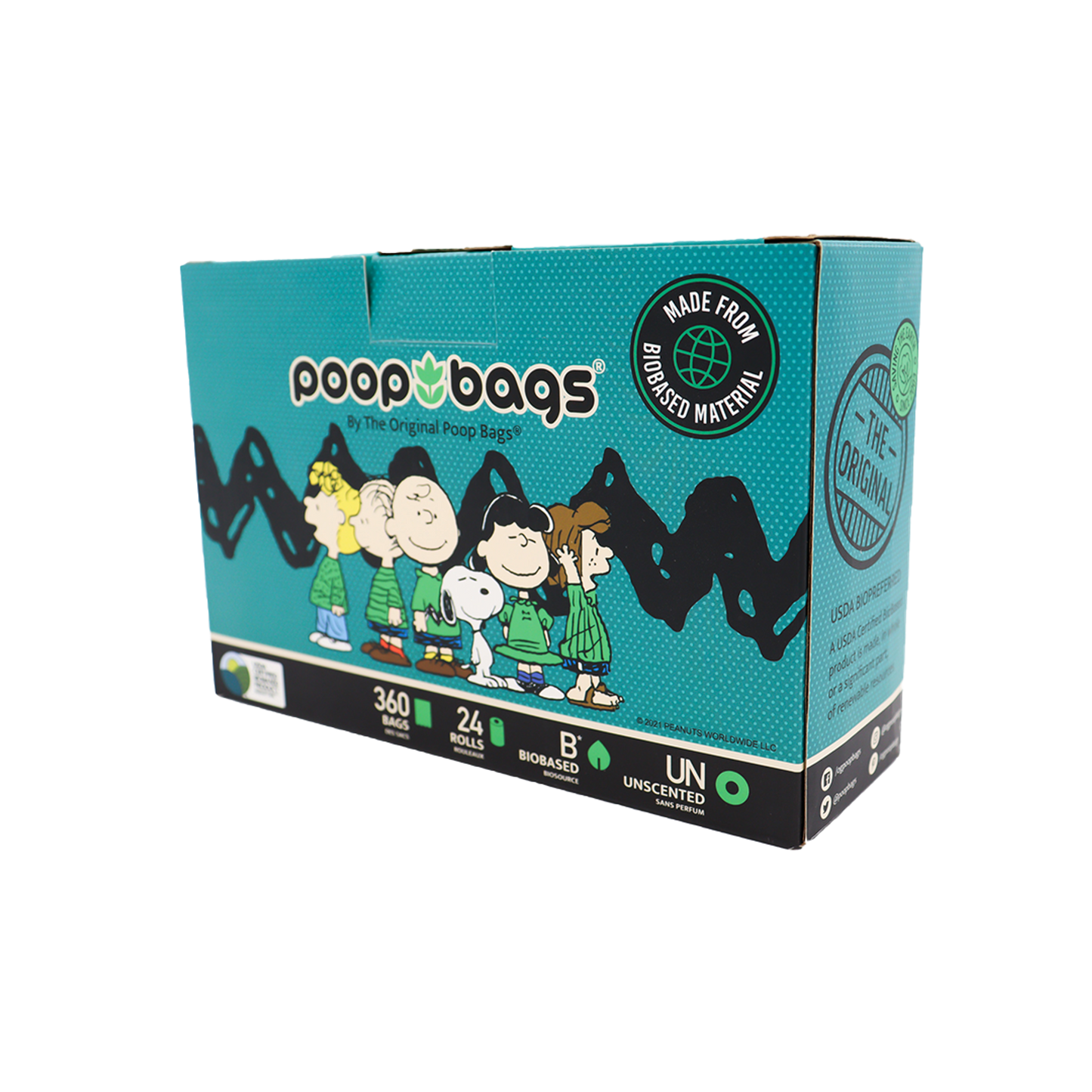 The Original Poop Bags Peanuts Leash Rolls (360 Count)