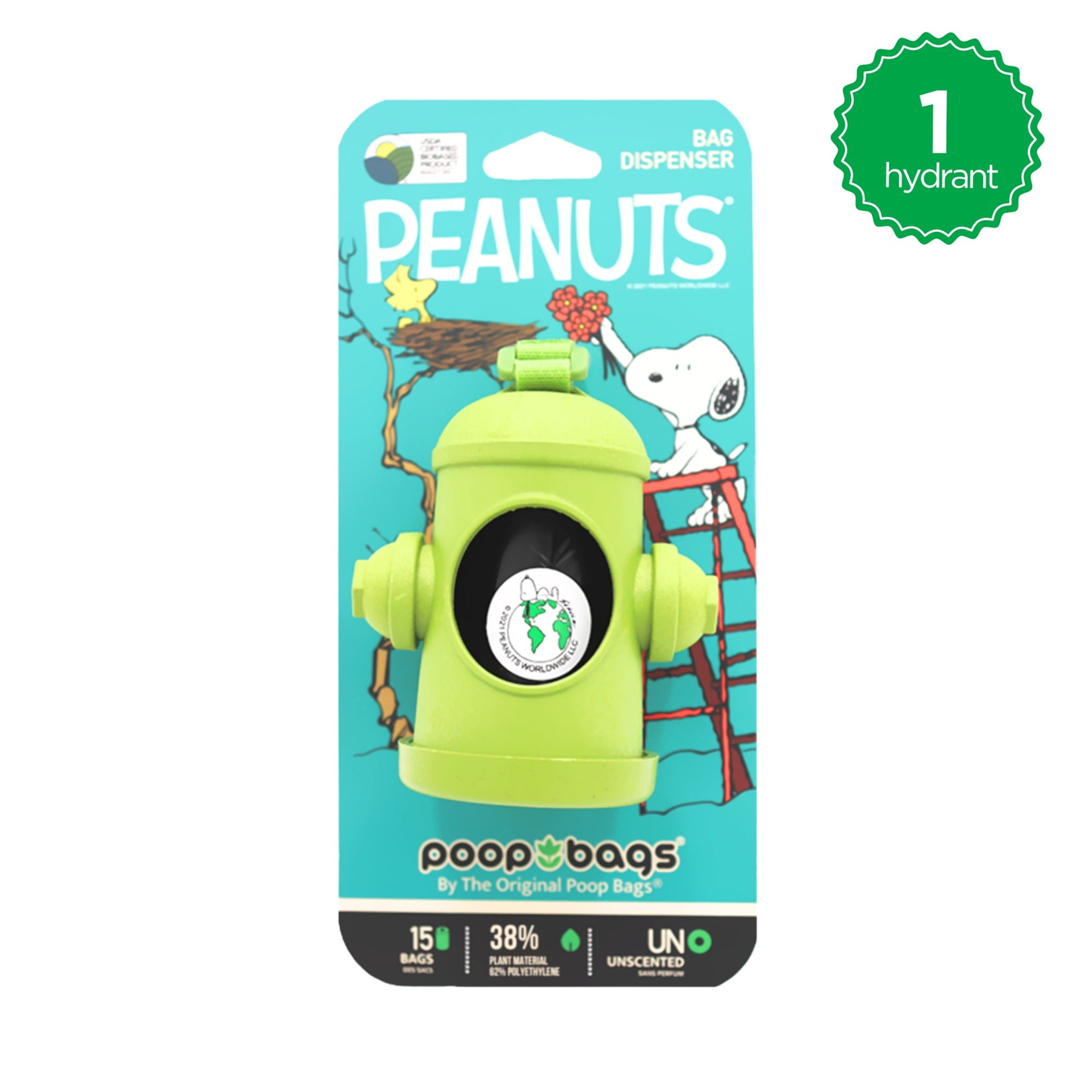 The Original Poop Bags Peanuts Waste Bag Dispenser