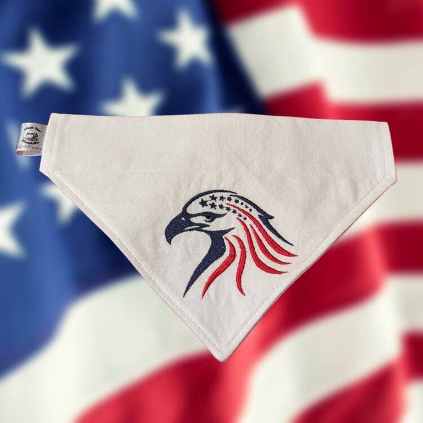 LambMa Embroidered Traditional Tie-Around Dog Bandana