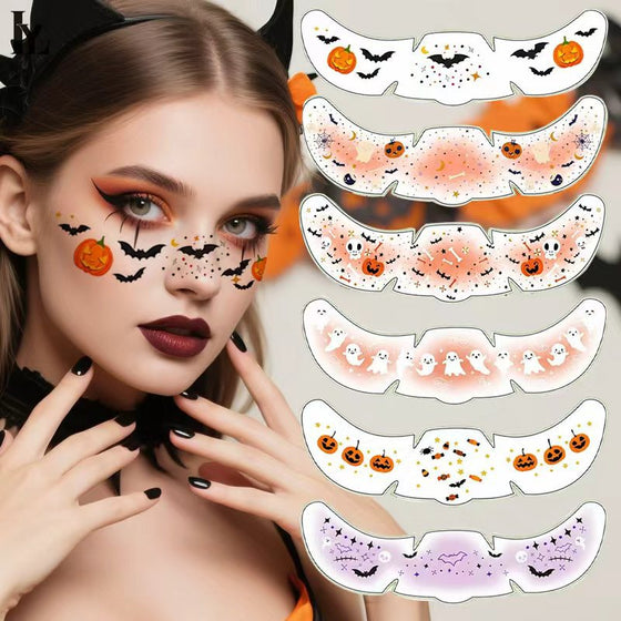 Halloween makeup tattoo stickers waterproof freckle stickers