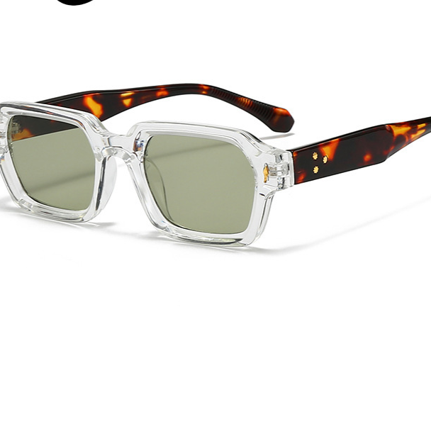 Retro Square Frame UV400 Protection Lightweight Sunglasses