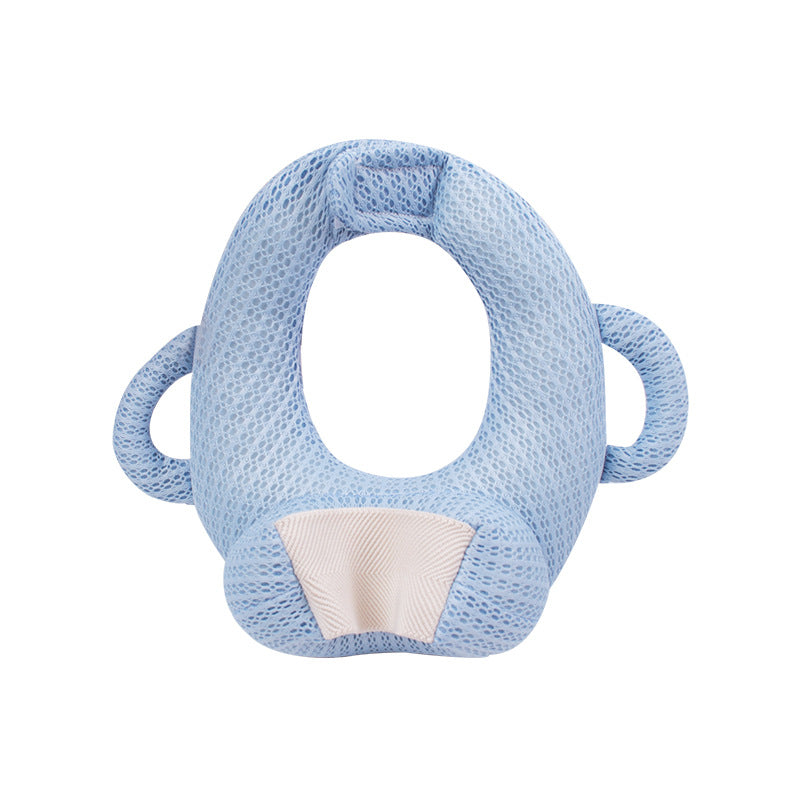 Portable anti-spitting-up baby bottle-feeding pillow for infants
