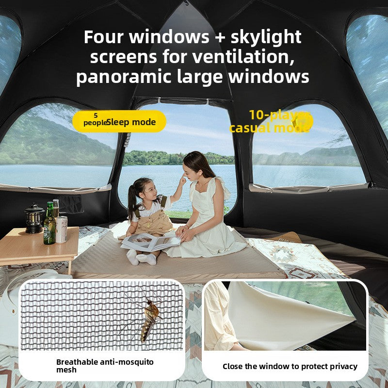 Automatic Pop Up Camping Tent with Sun Protection