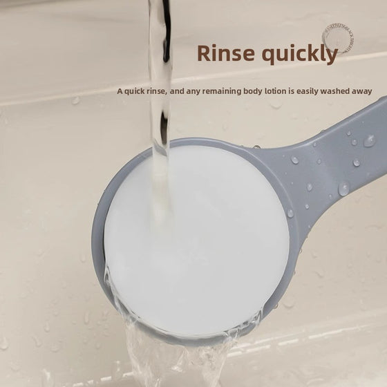 Long Handle Back Lotion Applicator Brush Gray, image 3 of 5