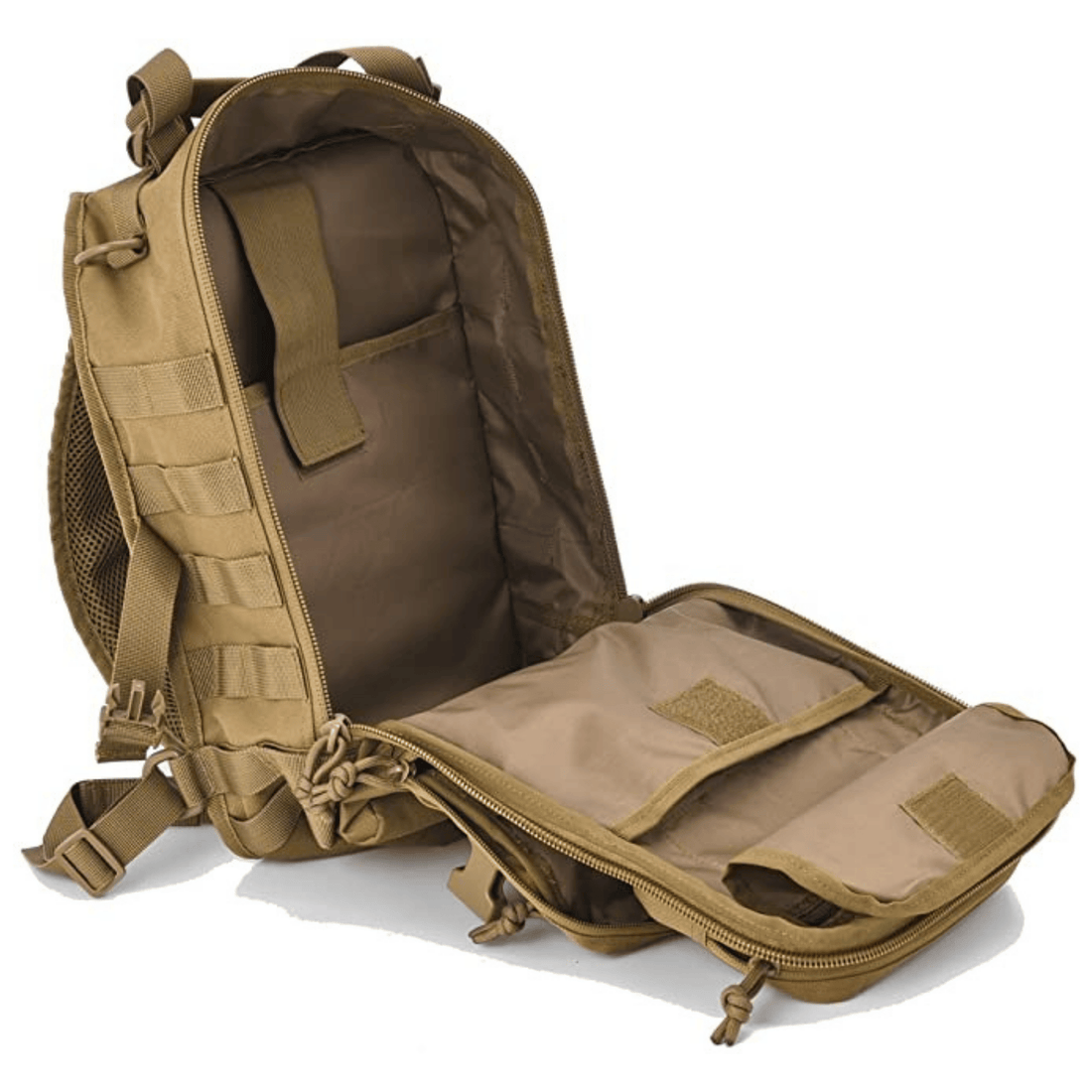 15L MOLLE sling bag strap adjustment buckle close-up