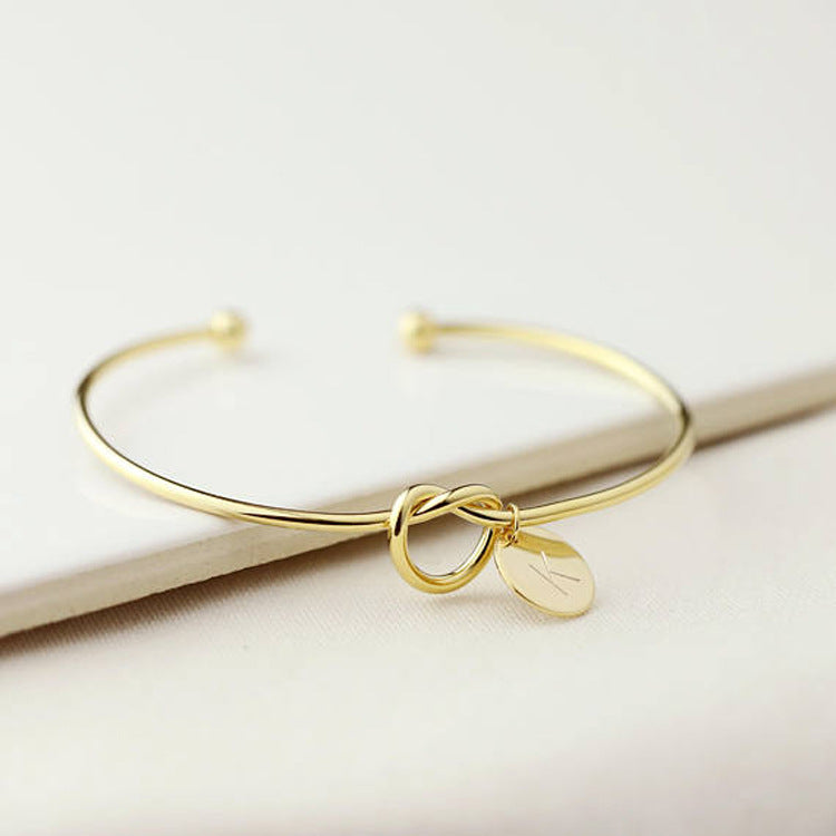 Knot Bracelet, Heart Knot Bracelet, Letter Bracelet - Image 48