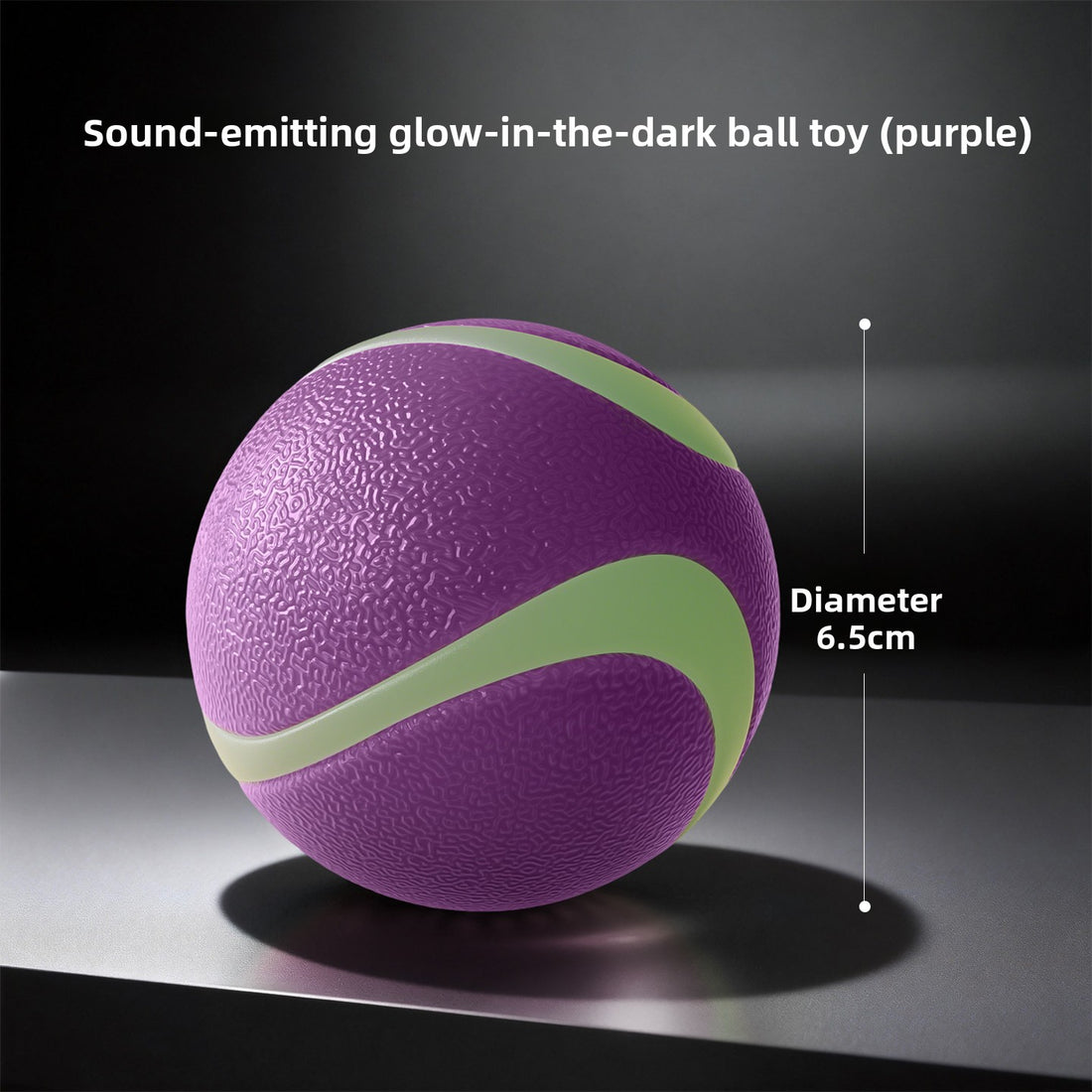 Dog Toy Luminous Sound Rubber Ball Interactive Tour Toy