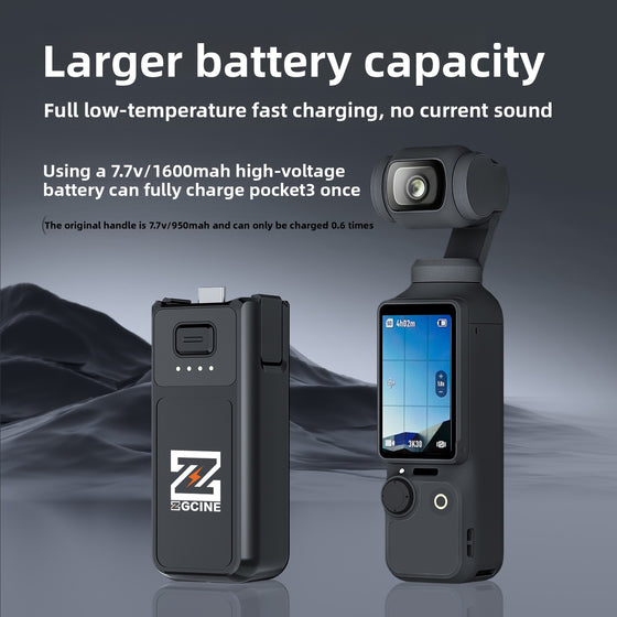 Compact Power Bank Handle for DJI Pocket 3/4 Camera Power Banks product image 1